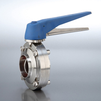 Sanitary Butterfly Valves Weld End with Trigger Handle