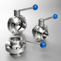 Sanitary Butterfly Valves Clamp Ends